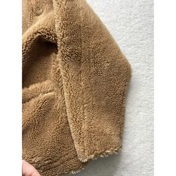 Stand Studio Coat Womens EU36 The Marina Faux Shearling Teddy Jacket Cozy Chunky